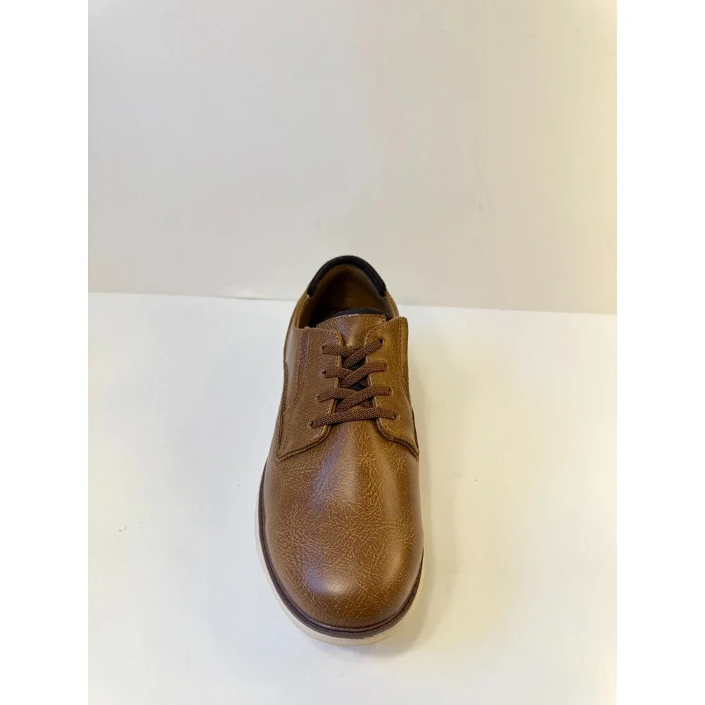 Crown Vintage Mens Dress Shoes Brown Leather US 6 Wide